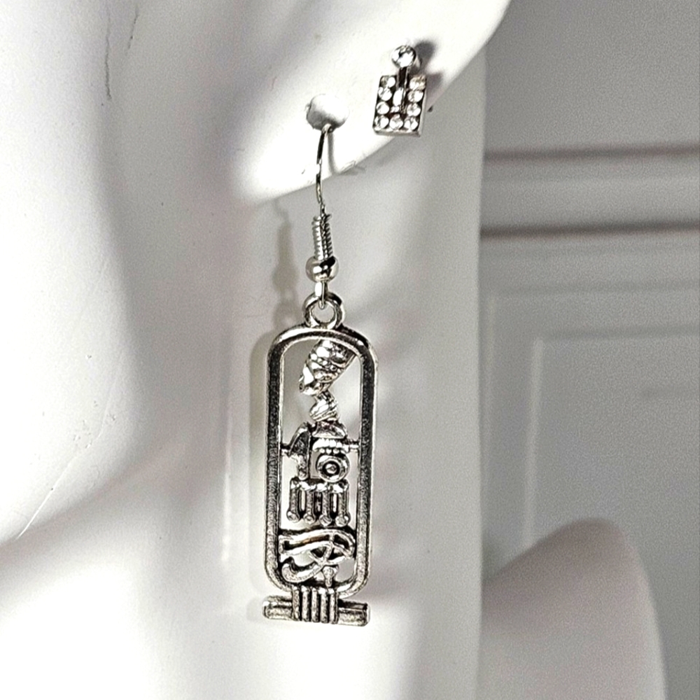 Swarovski Crystal Earrings & Egyptian Cartouche Earring Lot